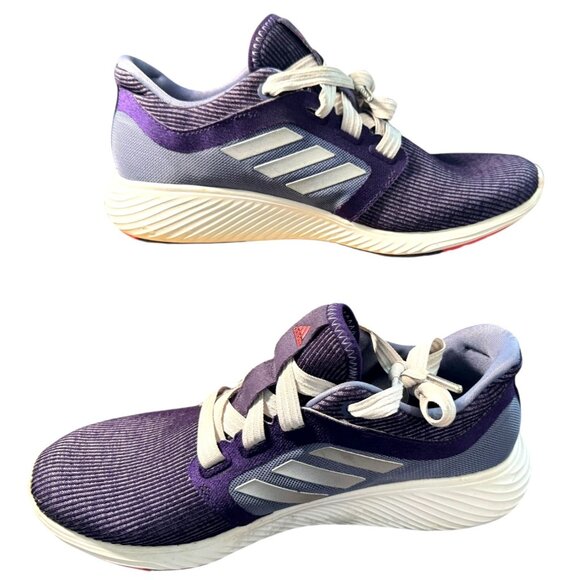 Adidas Women's Bounce Purple Edge Lux Athletic Running Shoes Lace-Up Comfortable - Picture 5 of 10